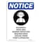 Signmission OSHA Notice Sign, 5" H, 3.5" W, Hazardous Noise Area Sign With Symbol, Portrait, NS-D-35-V-13322 OS-NS-D-35-V-13322 - alternate 1